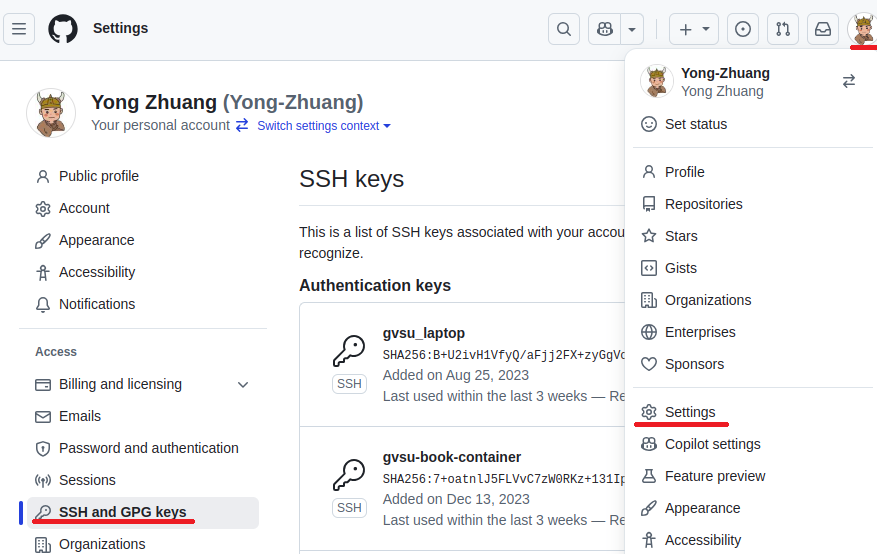 github-sshkey
